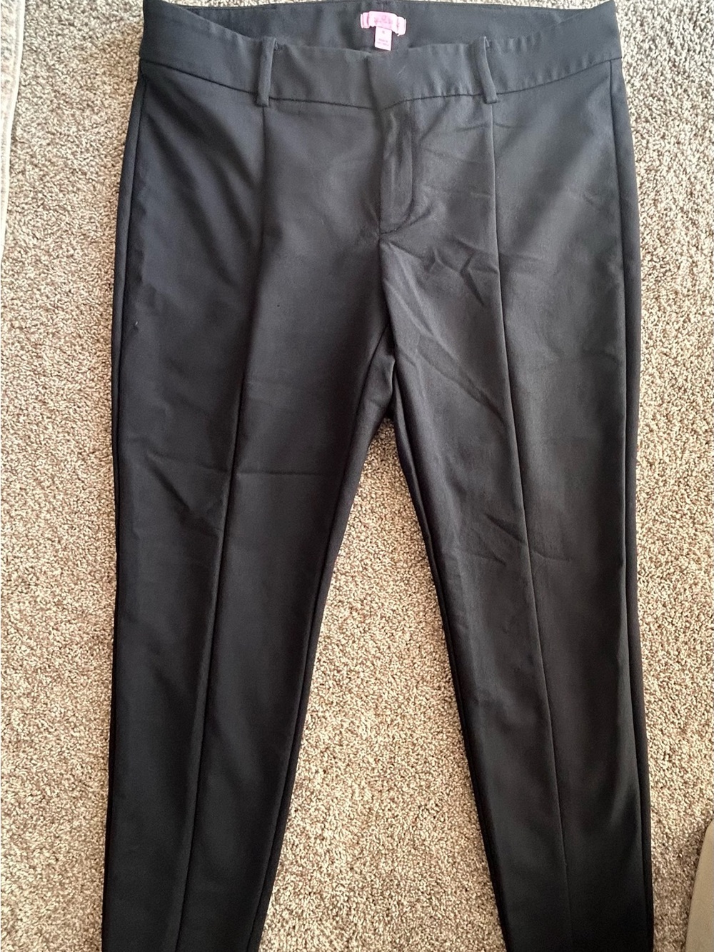 Lilly Pulitzer Black Cropped Trousers - Size 16